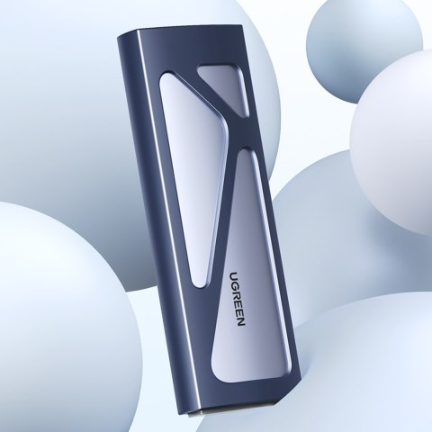 Obudowa kieszeń na dysk M.2 NVMe 10Gbps + kabel USB-C - USB-A / USB-C - USB-C - czarna Obudowa kieszeń na dysk M.2 NVMe 10Gbps + kabel USB-C - USB-A / USB-C - USB-C - czarna