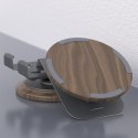 Podstawka stojak do telefonu 360 stopni metalowy - szary
