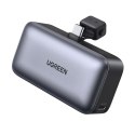 Powerbank 5000mAh zintegrowane złącze USB-C (męski) / USB-C (żeński) - szary