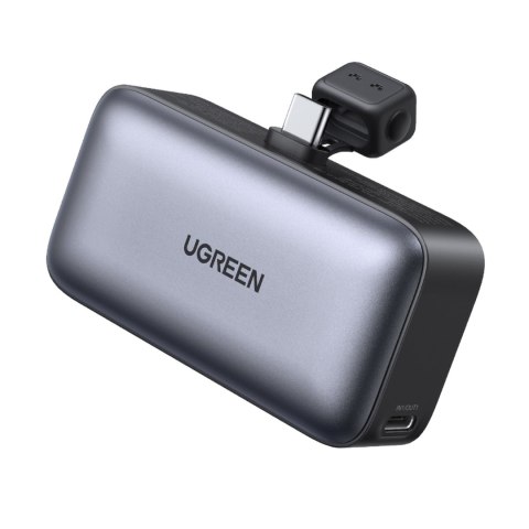 Powerbank 5000mAh zintegrowane złącze USB-C (męski) / USB-C (żeński) - szary Powerbank 5000mAh zintegrowane złącze USB-C (męski) / USB-C (żeński) - szary