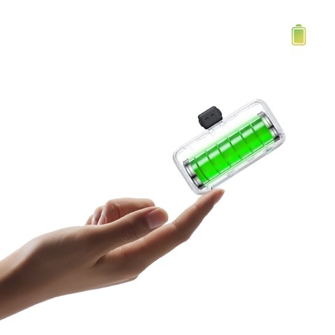Powerbank 5000mAh zintegrowane złącze USB-C (męski) / USB-C (żeński) - szary Powerbank 5000mAh zintegrowane złącze USB-C (męski) / USB-C (żeński) - szary