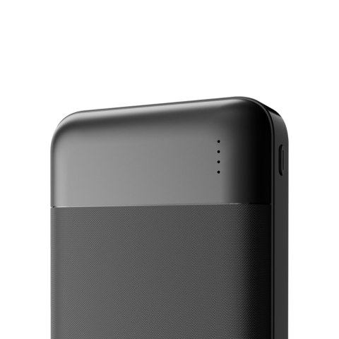 Powerbank K18-1W 10000mAh USB-A / USB-C / Micro USB - czarny Powerbank K18-1W 10000mAh USB-A / USB-C / Micro USB - czarny