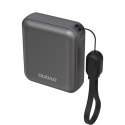 Powerbank K22+ 10000mAh z zawieszką kablem 22.5W USB-C - szary