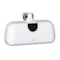 Powerbank mini 5000mAh mini 2x USB-C - biały