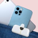 Powerbank mini 5000mAh mini 2x USB-C - biały