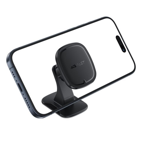 Uchwyt magnetyczny do telefonu smartfona na deskę rozdzielczą - czarny Uchwyt magnetyczny do telefonu smartfona na deskę rozdzielczą - czarny