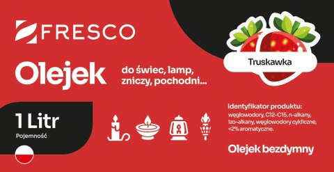 Paliwo olej do lamp, pochodni i świec 1,0L TRUSKAWKA Paliwo olej do lamp, pochodni i świec 1,0L TRUSKAWKA