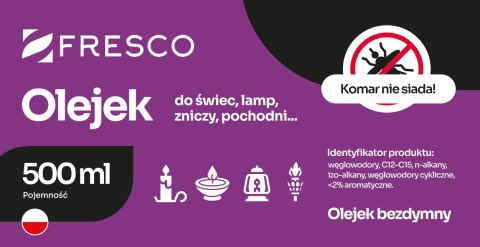 Paliwo olej do lamp, pochodni i świec 500ml ANTYKOMAR Paliwo olej do lamp, pochodni i świec 500ml ANTYKOMAR