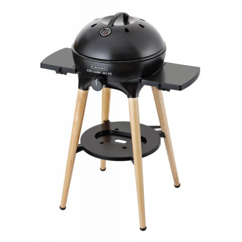 Grill gazowy CADAC BBQ City Chef 40 bambusowe nogi CZARNY Grill gazowy CADAC BBQ City Chef 40 bambusowe nogi CZARNY