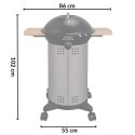 Grill gazowy na kółkach CADAC City Chef 49cm z bocznymi półkami