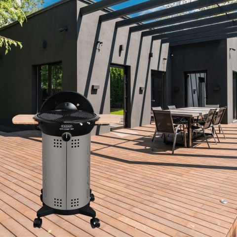 Grill gazowy na kółkach CADAC City Chef 49cm z bocznymi półkami Grill gazowy na kółkach CADAC City Chef 49cm z bocznymi półkami