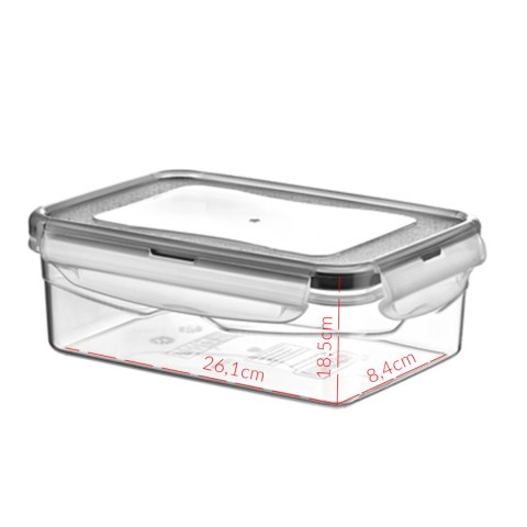 Pojemnik plastikowy 2,6L PROSTOKĄT SAVER BOX z pokrywką Pojemnik plastikowy 2,6L PROSTOKĄT SAVER BOX z pokrywką