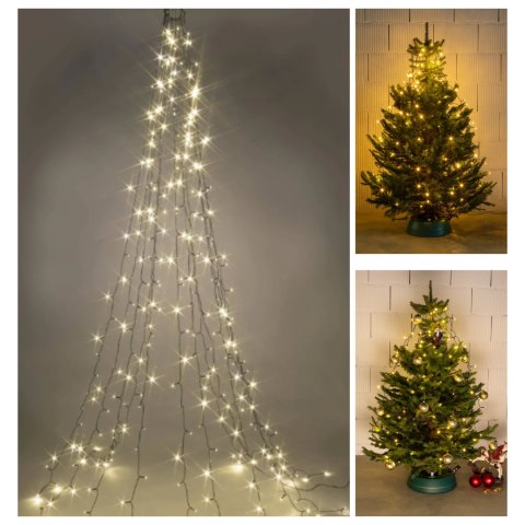 Kurtyna świetlna 160 lampek LED na choinkę Kurtyna świetlna 160 lampek LED na choinkę