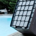 Skrzynia ogrodowa 310L z kółkami ANTRACYT