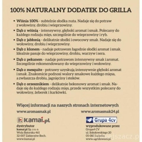 GRANULAT DĄB Z JABŁONIĄ AROMA SMAK GRANULAT DĄB Z JABŁONIĄ AROMA SMAK