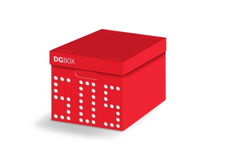 Pudełko kartonowe personalizowane DGBOX CZERWONE Pudełko kartonowe personalizowane DGBOX CZERWONE