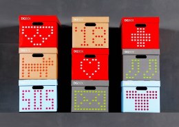 Pudełko kartonowe personalizowane DGBOX SZARE