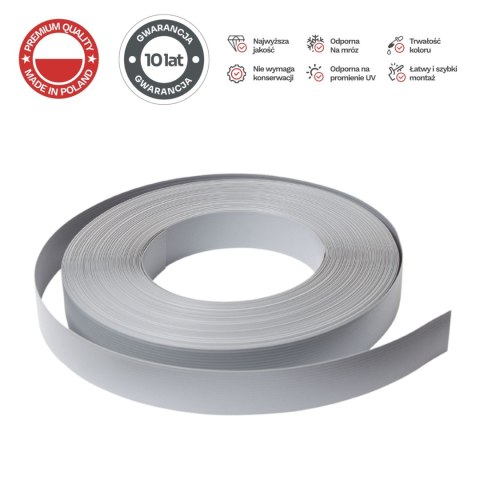 Taśma ogrodzeniowa 50mb Thermoplast® CLASSIC LINE 4,75cm SZARA Taśma ogrodzeniowa 50mb Thermoplast® CLASSIC LINE 4,75cm SZARA