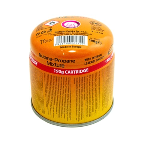 Kartusz nabój gazowy nabijany 190g/393ml Kartusz nabój gazowy nabijany 190g/393ml