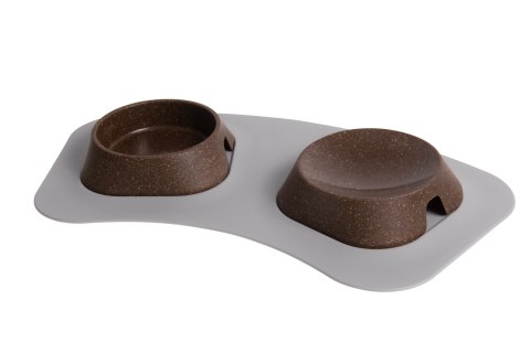 Mata 43x22cm pod miski CIEMNO-SZARA FIBOO Mata 43x22cm pod miski CIEMNO-SZARA FIBOO