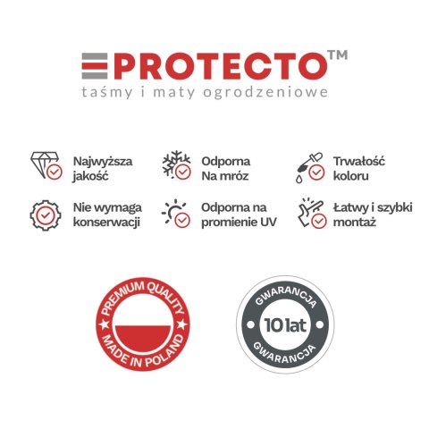 Taśma ogrodzeniowa ROLKA 26mb SMART 19cm PROTECTO™ ZIELONA Taśma ogrodzeniowa ROLKA 26mb SMART 19cm PROTECTO™ ZIELONA