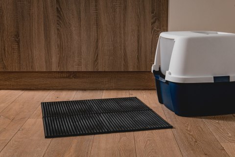 Mata 30x30cm przed kuwetę CIEMNO-SZARA FIBOO Mata 30x30cm przed kuwetę CIEMNO-SZARA FIBOO