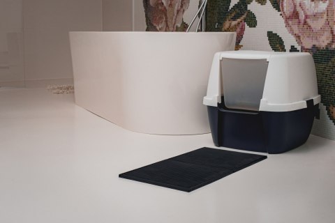 Mata 30x30cm przed kuwetę JASNO-SZARA FIBOO Mata 30x30cm przed kuwetę JASNO-SZARA FIBOO