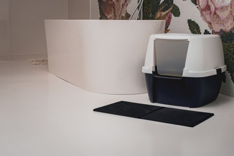 Mata 30x30cm przed kuwetę JASNO-SZARA FIBOO Mata 30x30cm przed kuwetę JASNO-SZARA FIBOO