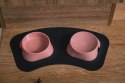 Mata 43x22cm pod miski CZARNA FIBOO