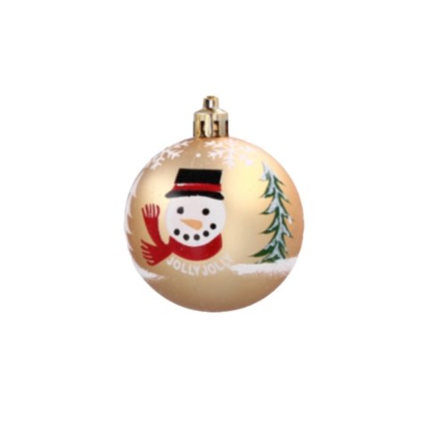 Bombki choinkowe 8cm kpl 6 szt ZŁOTE W4 Bombki choinkowe 8cm kpl 6 szt ZŁOTE W4