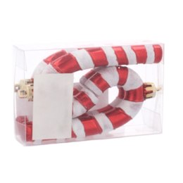 Czerwone Ozdoby Choinkowe 9cm, Komplet 4 szt. - 