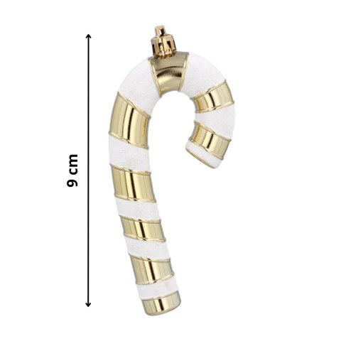 Złote Ozdoby Choinkowe 9cm, Komplet 4 szt. - "CUKIERKOWA LASKA" Złote Ozdoby Choinkowe 9cm, Komplet 4 szt. - "CUKIERKOWA LASKA"