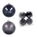 Ekskluzywna Bombka Choinkowa od Kamai Christmas Decoration® - Kolor Antracyt, Komplet 4 Sztuk