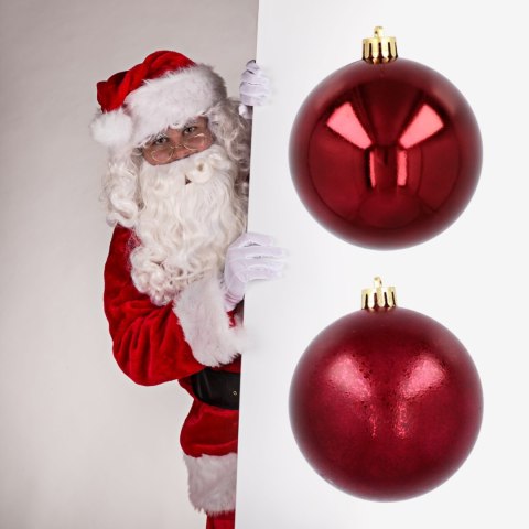 Ekskluzywna Bombka Choinkowa od Kamai Christmas Decoration® - Kolor Burgund, Komplet 4 Sztuk Ekskluzywna Bombka Choinkowa od Kamai Christmas Decoration® - Kolor Burgund, Komplet 4 Sztuk