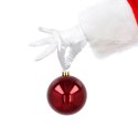 Ekskluzywna Bombka Choinkowa od Kamai Christmas Decoration® - Kolor Burgund, Komplet 4 Sztuk