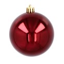 Ekskluzywna Bombka Choinkowa od Kamai Christmas Decoration® - Kolor Burgund, Komplet 4 Sztuk