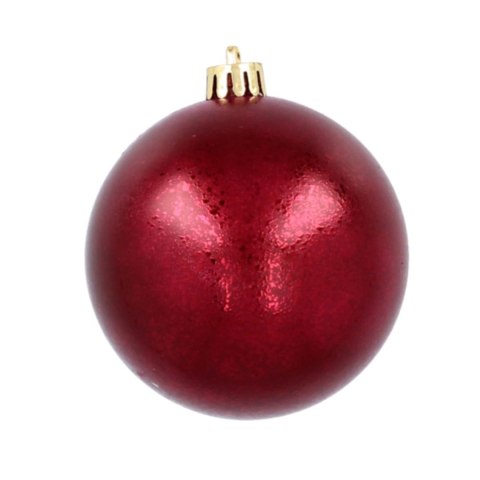 Ekskluzywna Bombka Choinkowa od Kamai Christmas Decoration® - Kolor Burgund, Komplet 4 Sztuk Ekskluzywna Bombka Choinkowa od Kamai Christmas Decoration® - Kolor Burgund, Komplet 4 Sztuk