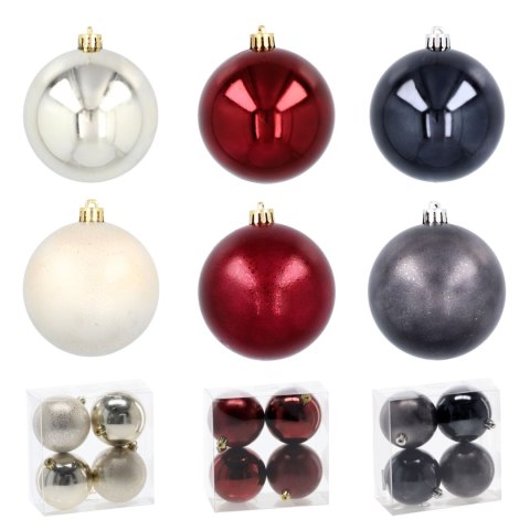 Ekskluzywna Bombka Choinkowa od Kamai Christmas Decoration® - Kolor Burgund, Komplet 4 Sztuk Ekskluzywna Bombka Choinkowa od Kamai Christmas Decoration® - Kolor Burgund, Komplet 4 Sztuk