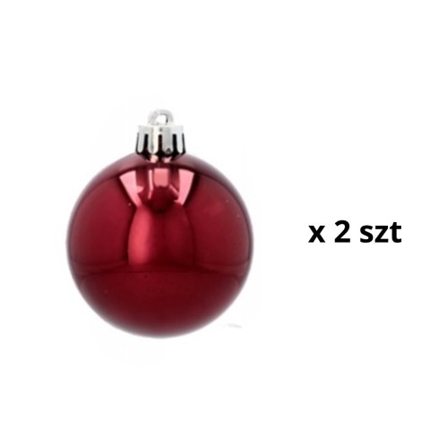 Komplet 19 Bombek Choinkowych Kamai Christmas Decoration® - Kolor Burgund z Gwiazdą na Czubek Komplet 19 Bombek Choinkowych Kamai Christmas Decoration® - Kolor Burgund z Gwiazdą na Czubek
