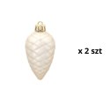Komplet 19 Bombek Choinkowych Kamai Christmas Decoration® - Kolor Szampański z Gwiazdą na Czubek