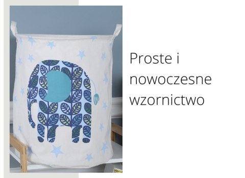Pojemnik, kosz materiałowy do przechowywania SŁOŃ 50x40 cm Pojemnik, kosz materiałowy do przechowywania SŁOŃ 50x40 cm