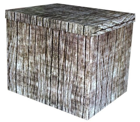 Pudełko dekoracyjne, porządkowe 370x300x320 mm kaszerowane DREWNO Pudełko dekoracyjne, porządkowe 370x300x320 mm kaszerowane DREWNO