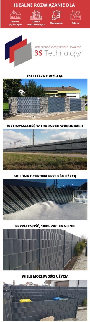 Taśma ogrodzeniowa PASKI 6 x 2,55mb BASIC 19cm PROTECTO™ GRAFIT + 12 klipsów GRATIS Taśma ogrodzeniowa PASKI 6 x 2,55mb BASIC 19cm PROTECTO™ GRAFIT + 12 klipsów GRATIS