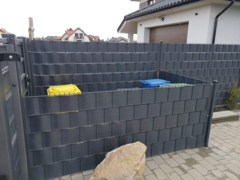 Taśma ogrodzeniowa PASKI 6 x 2,55mb BASIC 19cm PROTECTO™ GRAFIT + 12 klipsów GRATIS Taśma ogrodzeniowa PASKI 6 x 2,55mb BASIC 19cm PROTECTO™ GRAFIT + 12 klipsów GRATIS