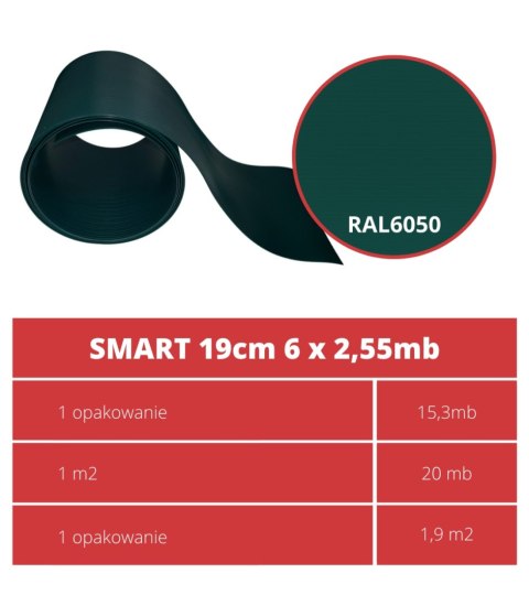 Taśma ogrodzeniowa PASKI 6 x 2,55mb SMART 19cm PROTECTO™ ZIELONA + 12 klipsów GRATIS Taśma ogrodzeniowa PASKI 6 x 2,55mb SMART 19cm PROTECTO™ ZIELONA + 12 klipsów GRATIS