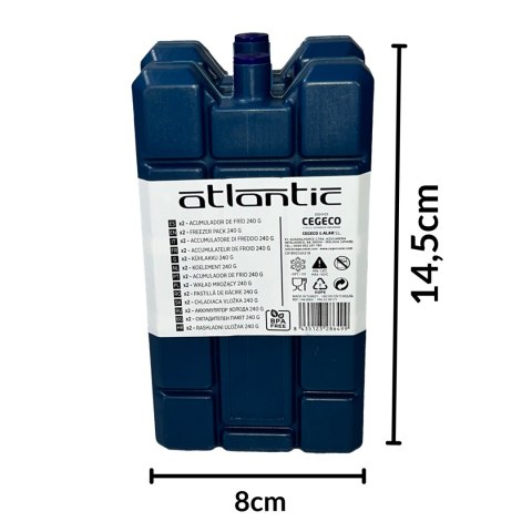 Wkład mrożący ATLANTIC KAMAI 2x240ml Wkład mrożący ATLANTIC KAMAI 2x240ml
