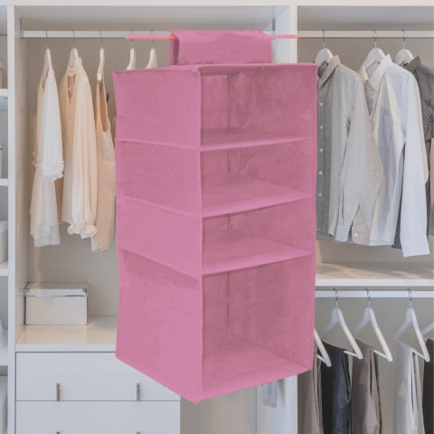 BLOSSOM Wiszący organizer do szafy 4 przegrody 33x33x82cm BLOSSOM Wiszący organizer do szafy 4 przegrody 33x33x82cm