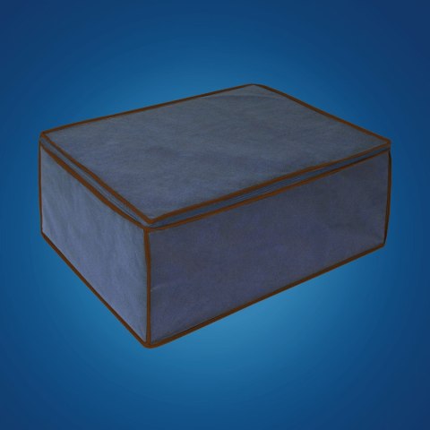 BLUE niebieski organizer do szafy na suwak 46x60x26cm BLUE niebieski organizer do szafy na suwak 46x60x26cm