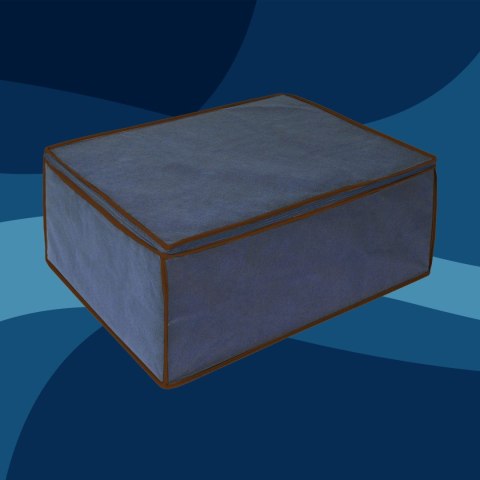 BLUE niebieski organizer do szafy na suwak 46x60x26cm BLUE niebieski organizer do szafy na suwak 46x60x26cm