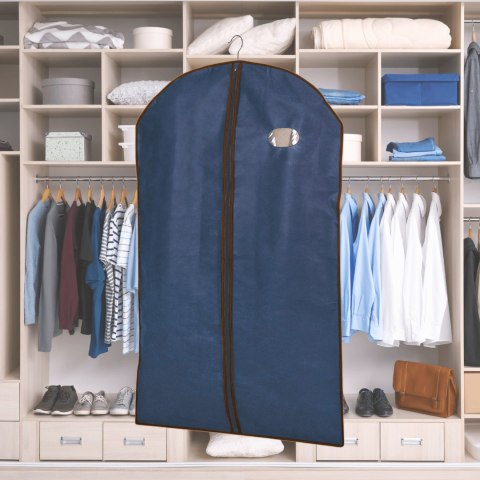 BLUE niebieski organizer na płaszcz 65x100cm BLUE niebieski organizer na płaszcz 65x100cm